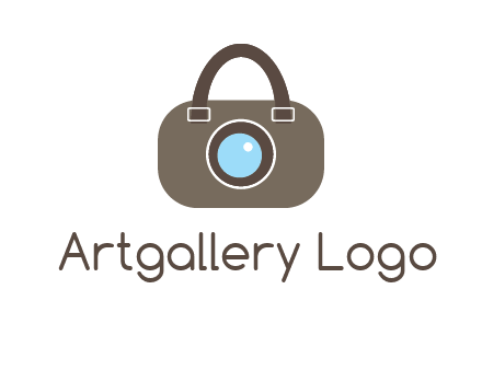 camera lens merged with beg logo