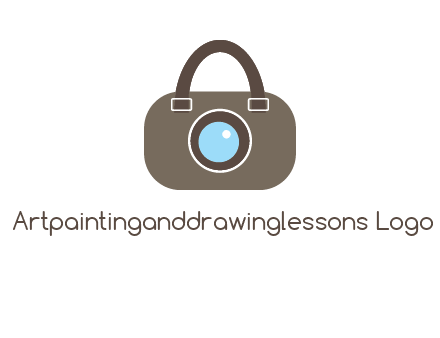 camera lens merged with beg logo