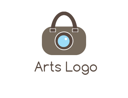 camera lens merged with beg logo