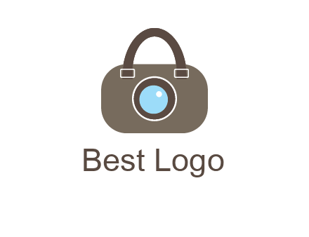 camera lens merged with beg logo