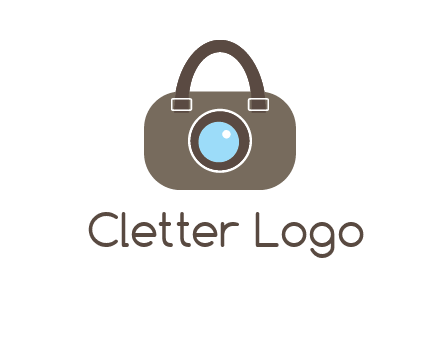 camera lens merged with beg logo