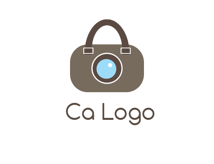 camera lens merged with beg logo