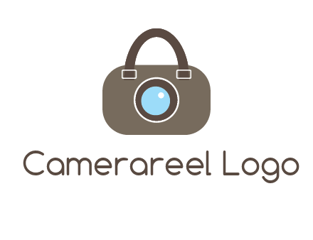 camera lens merged with beg logo