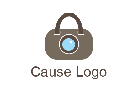 camera lens merged with beg logo