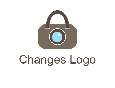 camera lens merged with beg logo