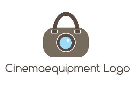 camera lens merged with beg logo
