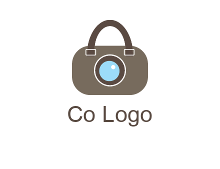 camera lens merged with beg logo