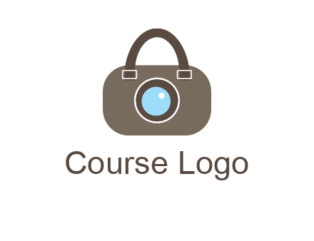 camera lens merged with beg logo