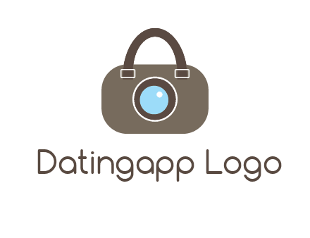 camera lens merged with beg logo