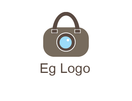 camera lens merged with beg logo