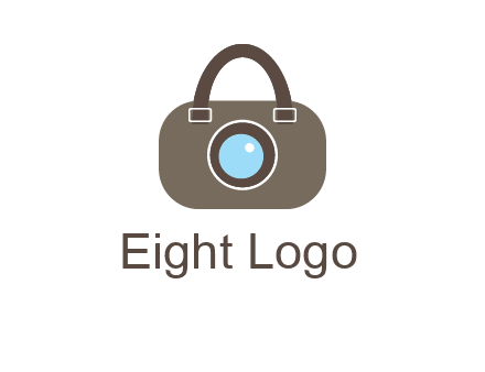 camera lens merged with beg logo