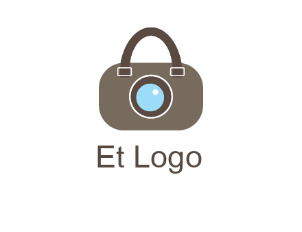 camera lens merged with beg logo
