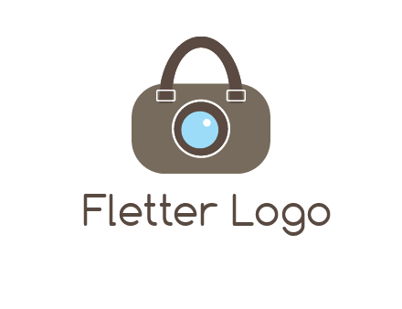 camera lens merged with beg logo