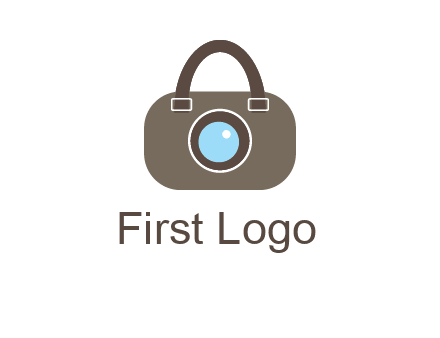camera lens merged with beg logo