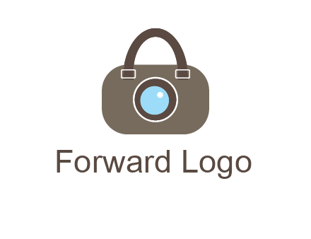 camera lens merged with beg logo