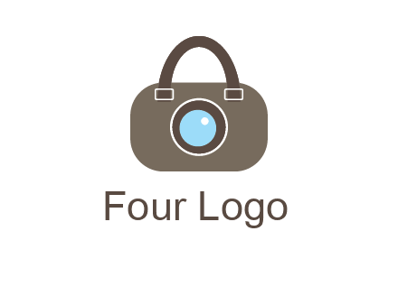 camera lens merged with beg logo