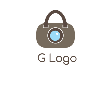 camera lens merged with beg logo