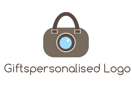 camera lens merged with beg logo