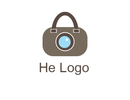 camera lens merged with beg logo