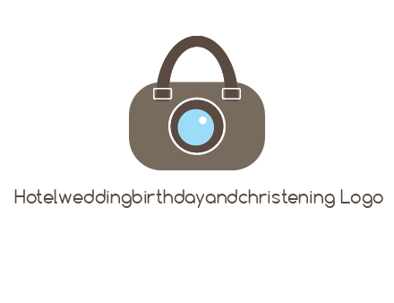 camera lens merged with beg logo