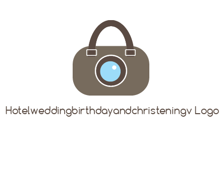 camera lens merged with beg logo