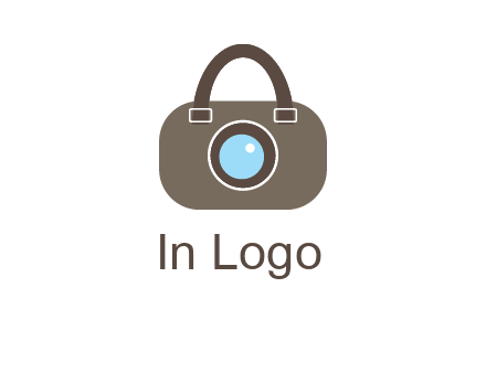 camera lens merged with beg logo