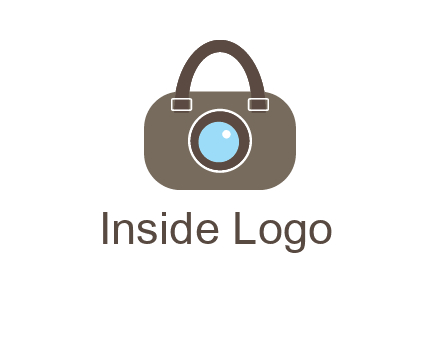 camera lens merged with beg logo