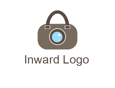 camera lens merged with beg logo
