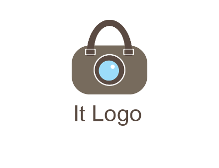 camera lens merged with beg logo