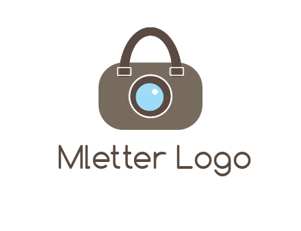 camera lens merged with beg logo