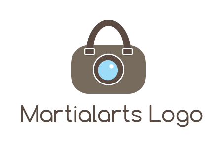 camera lens merged with beg logo