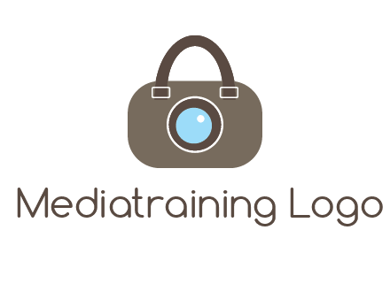 camera lens merged with beg logo