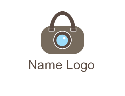 camera lens merged with beg logo