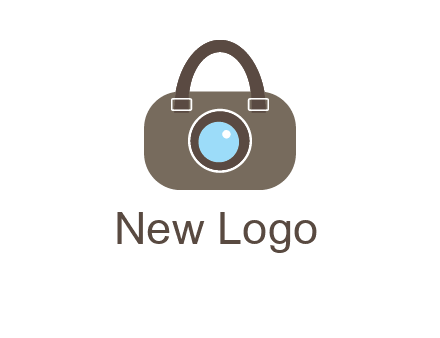camera lens merged with beg logo