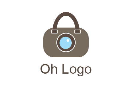 camera lens merged with beg logo