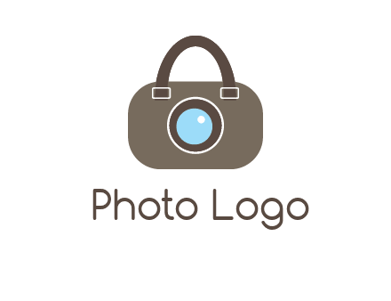 camera lens merged with beg logo