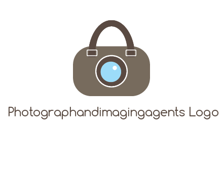 camera lens merged with beg logo
