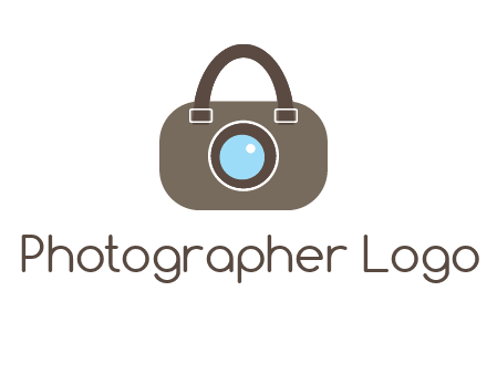 camera lens merged with beg logo