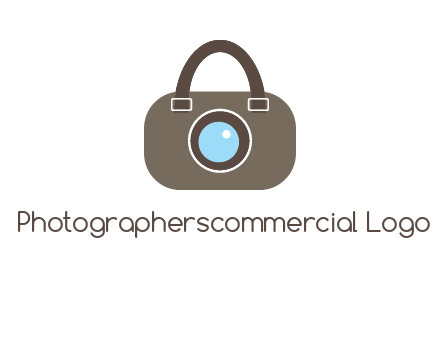 camera lens merged with beg logo