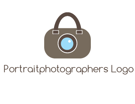 camera lens merged with beg logo