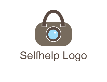 camera lens merged with beg logo