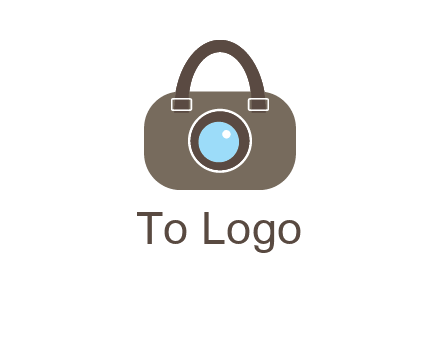 camera lens merged with beg logo
