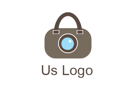camera lens merged with beg logo