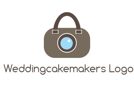 camera lens merged with beg logo