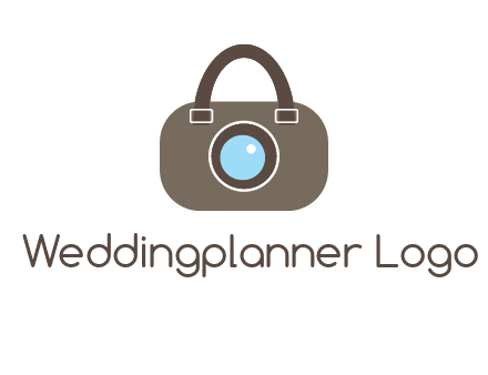 camera lens merged with beg logo