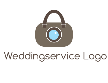 camera lens merged with beg logo