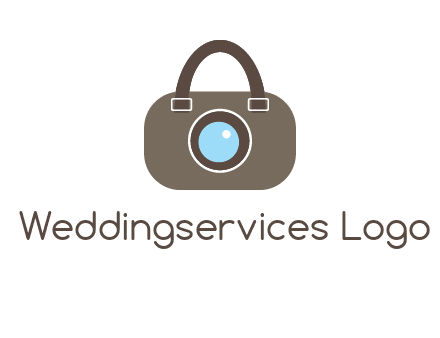 camera lens merged with beg logo