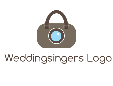 camera lens merged with beg logo
