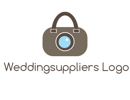 camera lens merged with beg logo