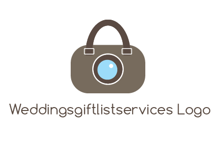 camera lens merged with beg logo